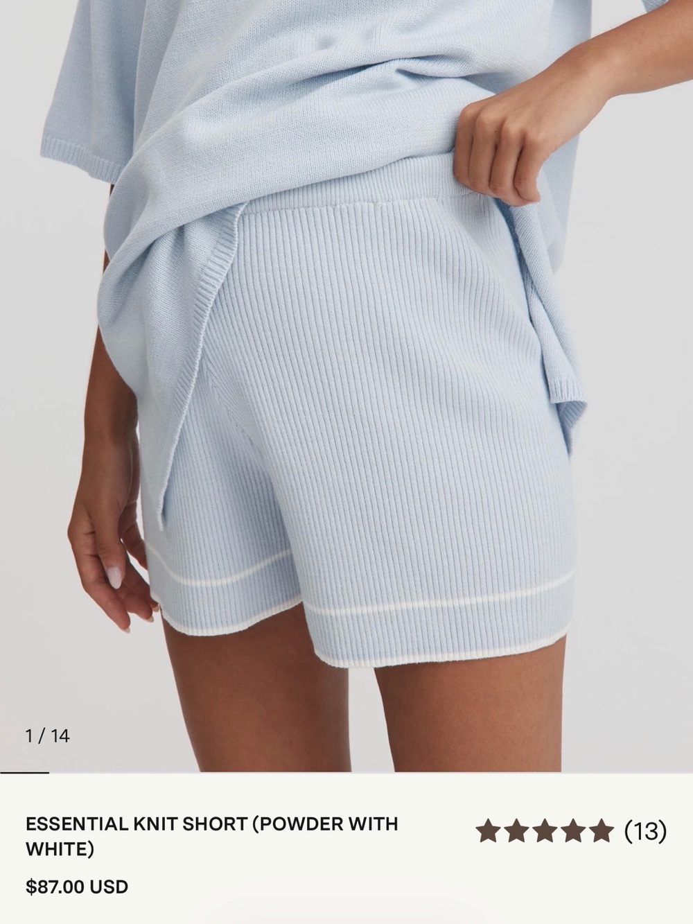 Legoe heritage essential knit short